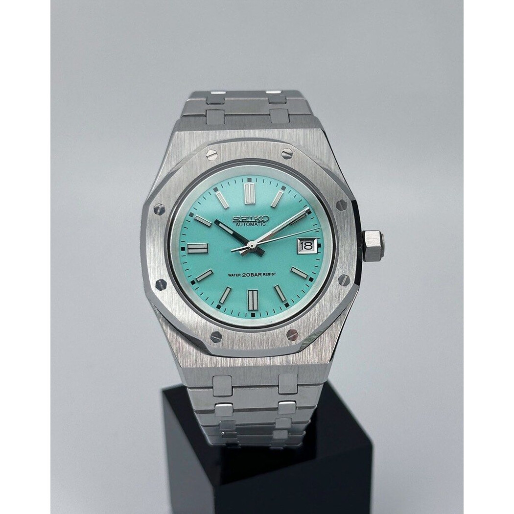 Custom Seiko Mod • Tiffany Blue AP • 42mm